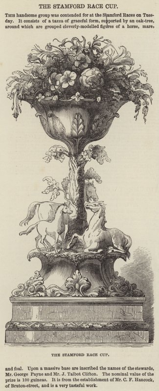 The Stamford Race Cup by English School
