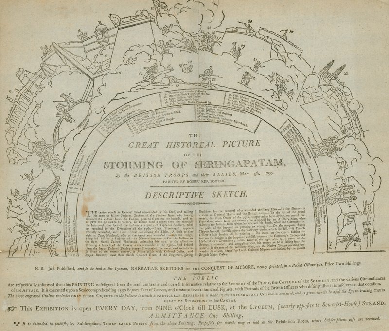 The Storming of Seringapatam, panorama at the Lyceum, Strand, London by English School