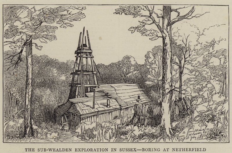 The Sub-Wealden Exploration in Sussex, Boring at Netherfield by English School