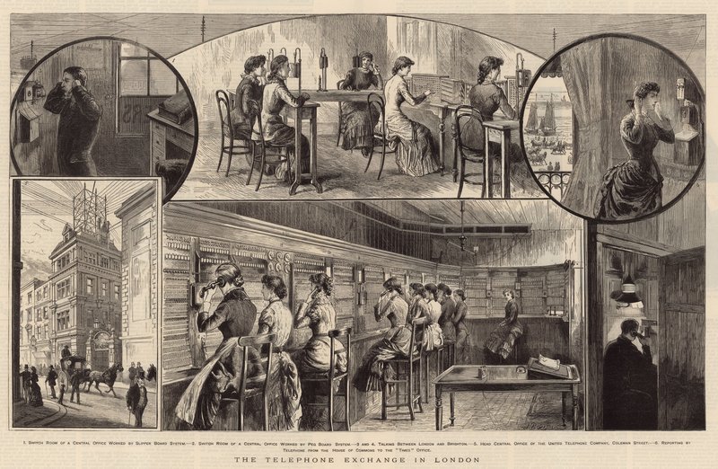 The Telephone Exchange in London by English School
