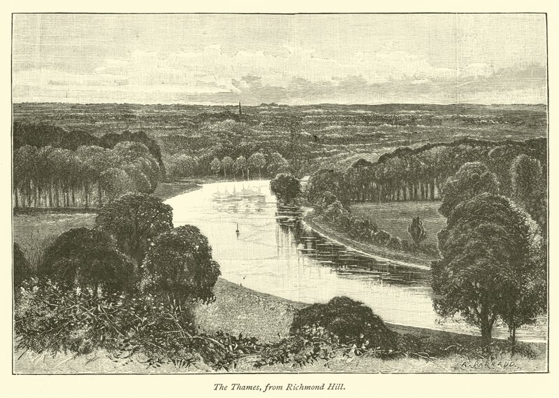 The Thames, from Richmond Hill by English School