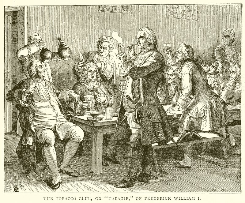 The Tobacco Club, or Tabagie, of Frederick William I by English School