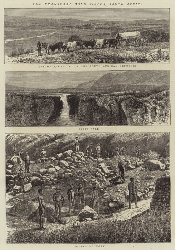 The Transvaal Gold Fields, South Africa by English School