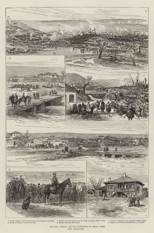 The War, Plevna and the Surrender of Osman Pasha by English School