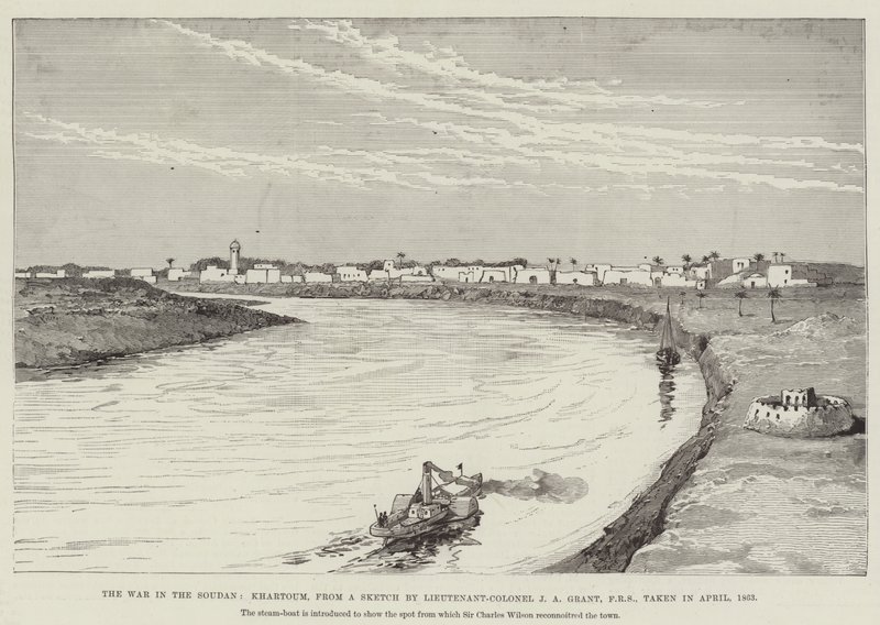 The War in the Soudan, Khartoum by English School