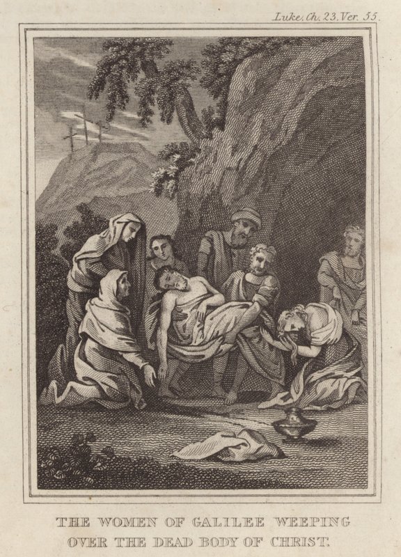 The Women of Galilee Weeping over the Dead Body of Christ by English School
