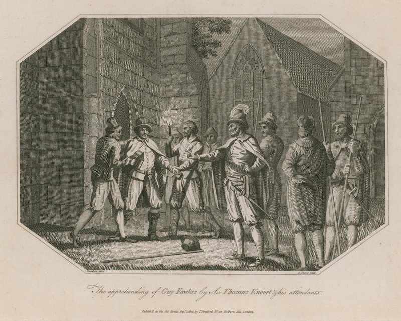 The Apprehending of Guy Fawkes by Sir Thomas Knevet and His Attendants by English School