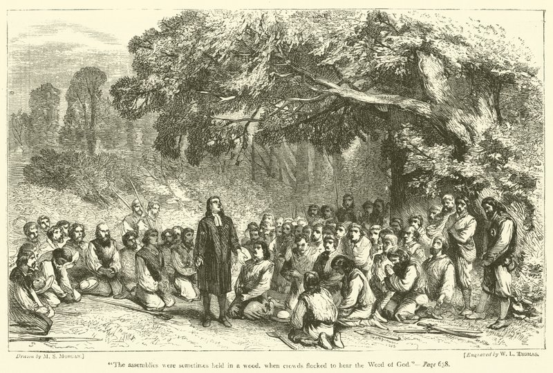 The Assemblies Were Sometimes Held in a Wood, When Crowds Flocked to Hear the Word of God by English School