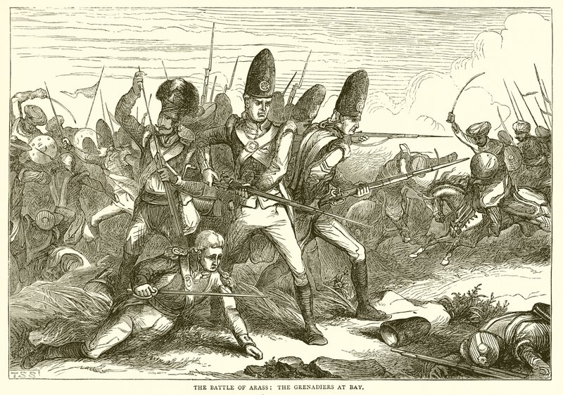 The battle of Arass: The grenadiers at bay by English School