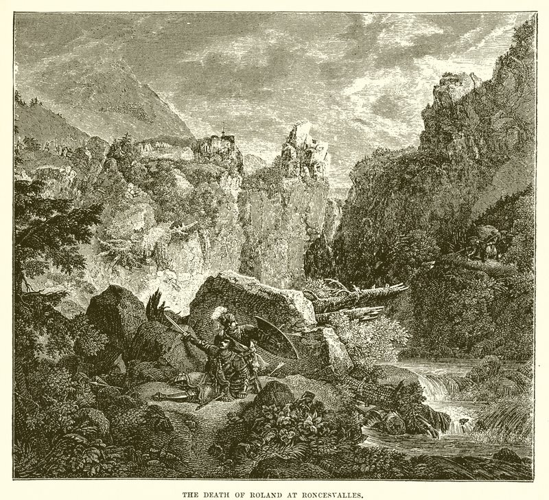 The Death of Roland at Roncesvalles by English School