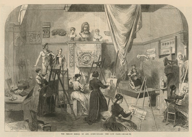 The female school of art in Queen Square by English School