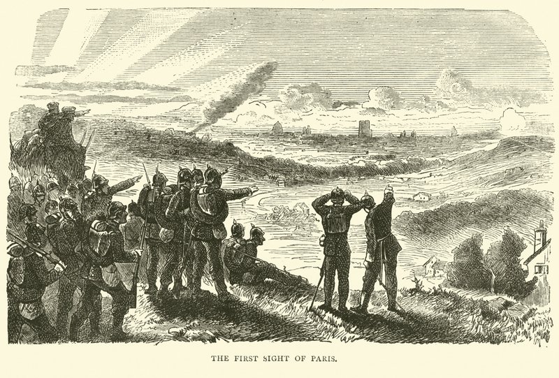 The first sight of Paris by English School