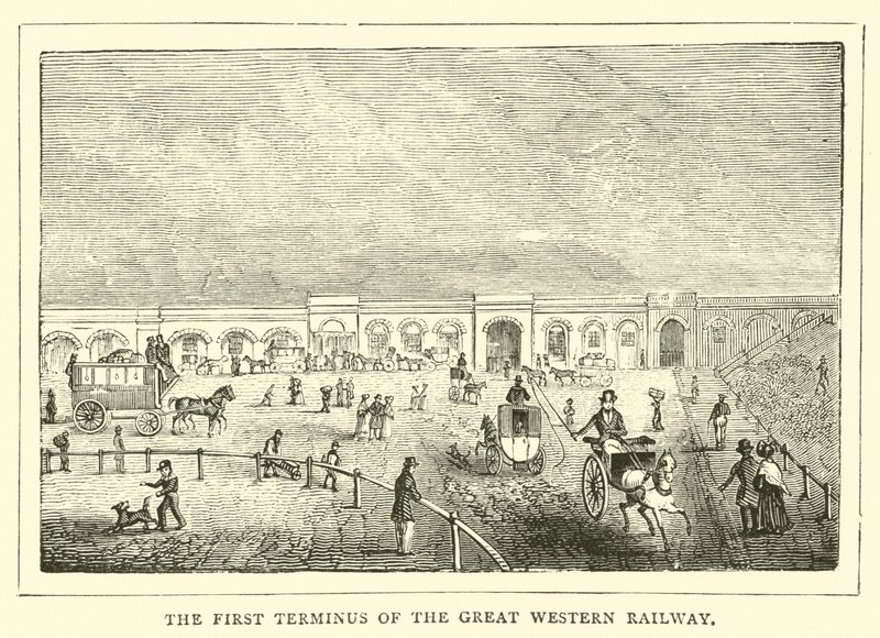 The first terminus of the Great Western Railway by English School