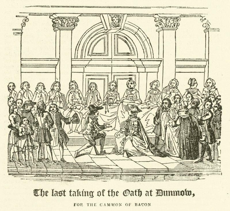 The Last Taking of the Oath at Dunmow, for the Gammon of Bacon by English School