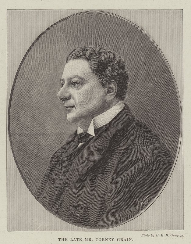 The late Mr Corney Grain by English School