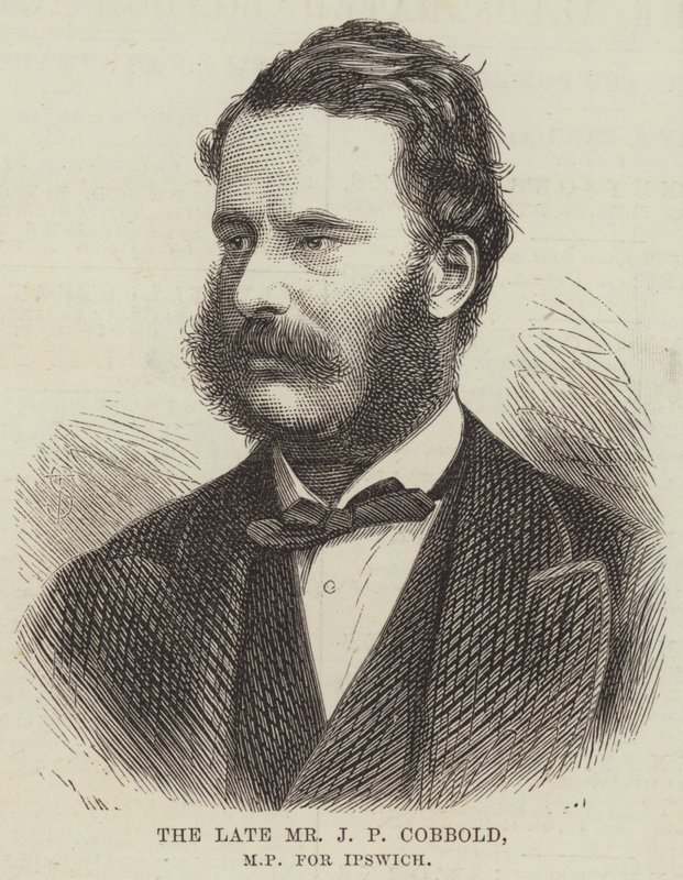 The late Mr J P Cobbold, MP for Ipswich by English School