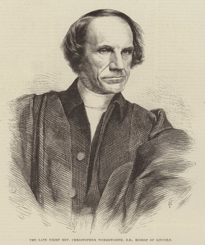 The late Right Reverend Christopher Wordsworth, DD, Bishop of Lincoln by English School