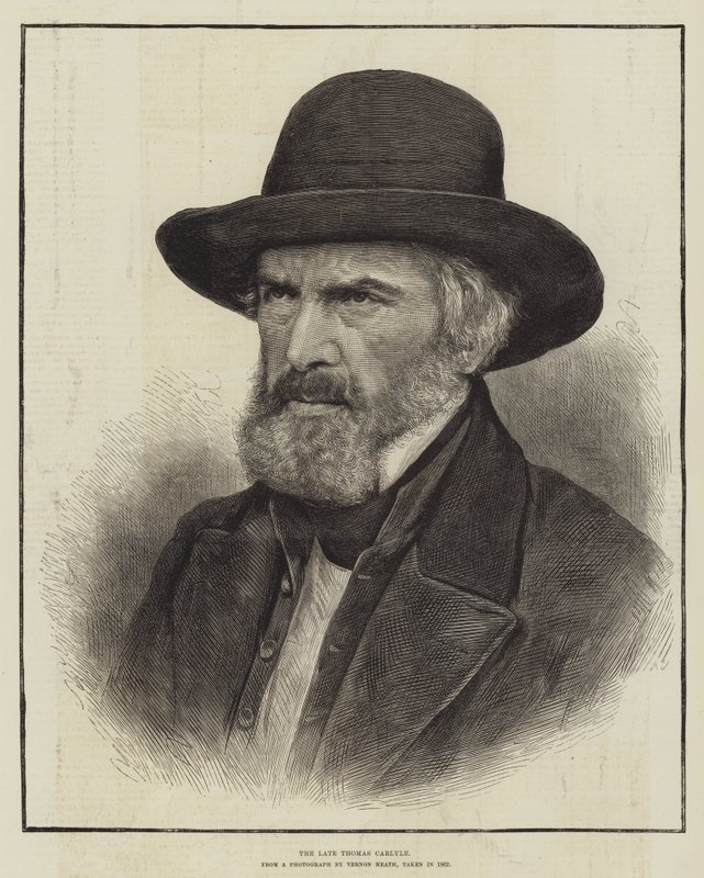 The late Thomas Carlyle by English School