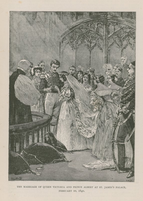 The Marriage of Queen Victoria and Prince Albert by English School