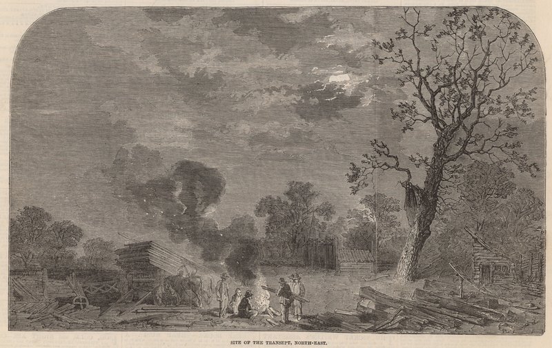 The Old Crystal Palace in Hyde Park: Site of the Transept, North East by English School
