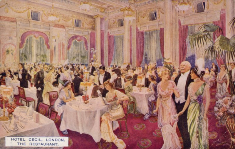 The Restaurant, Hotel Cecil, London by English School