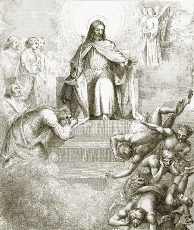 The Sheep and the Goats by English School