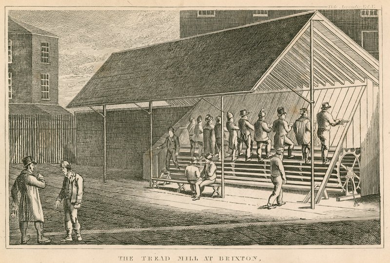 The Treadmill at Brixton Prison by English School