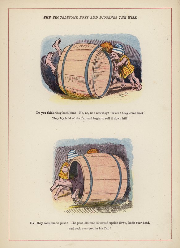 The Troublesome Boys and Diogenes the Wise by English School