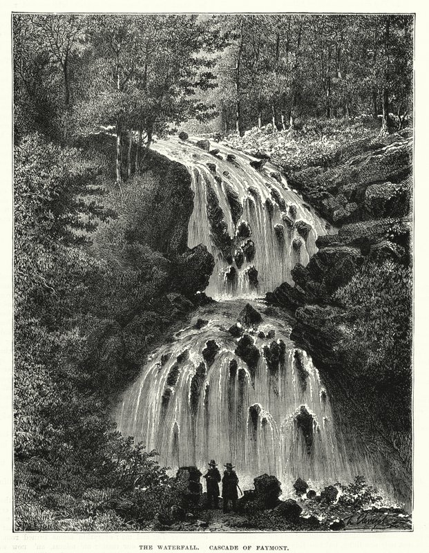 The Waterfall, Cascade of Faymont by English School