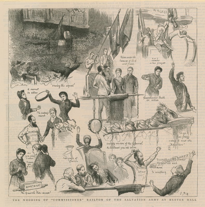 The Wedding of Commissioner Railton of The Salvation Army at Exeter Hall by English School