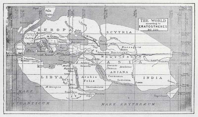 The world according to Eratosthenes, BC 220 by English School