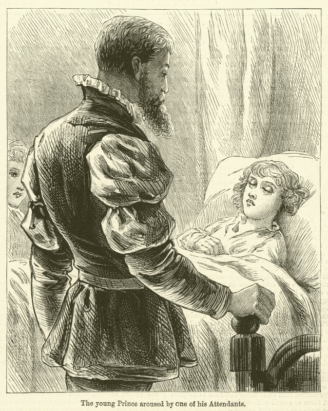 The Young Prince Aroused by One of His Attendants by English School