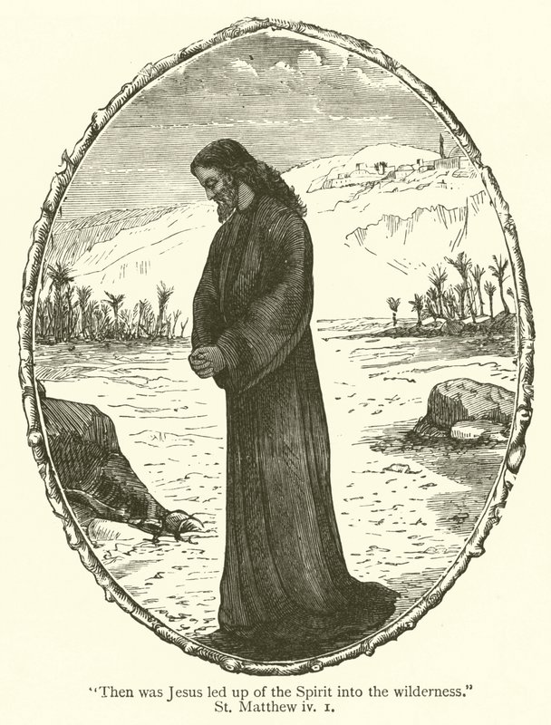 Then was Jesus led up of the Spirit into the wilderness, St Matthew, iv by English School