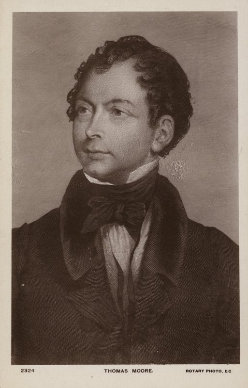 Thomas Moore (1779-1852), Irish Poet, Singer and Entertainer by English School
