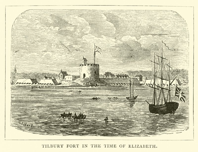 Tilbury Fort in the Time of Elizabeth by English School