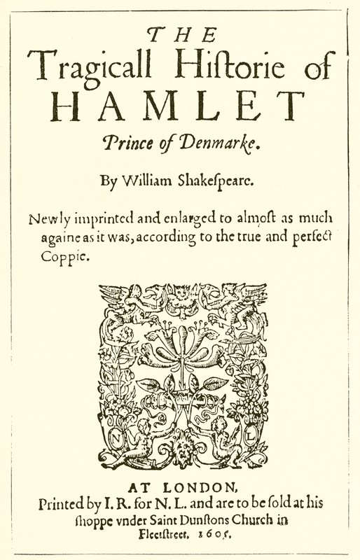 Title Page of Shakespeare