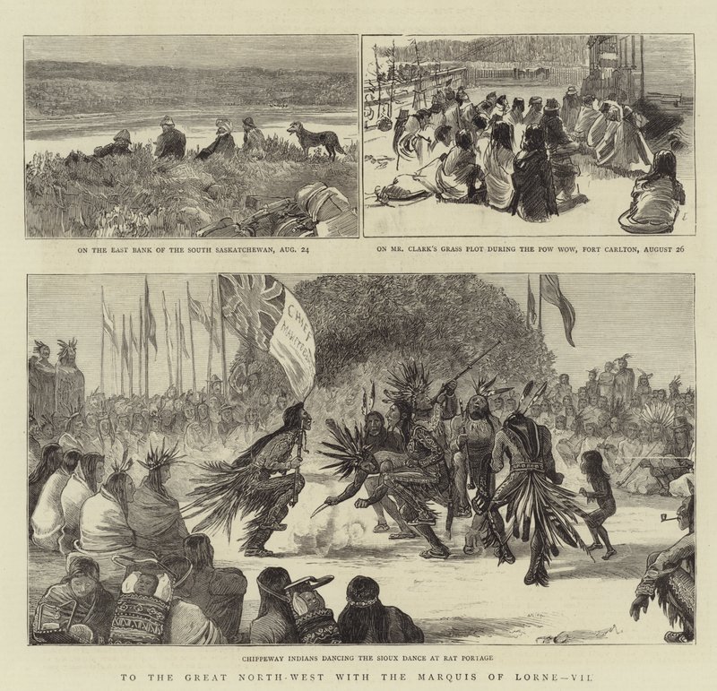 To the Great North-West with the Marquis of Lorne, VII by English School