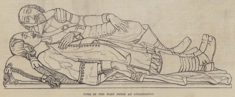 Tomb of the Hart Dykes at Lullingston by English School