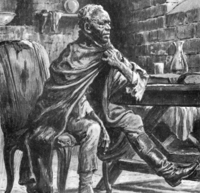 Toussaint Louverture, left to die in a cold damp cell by English School