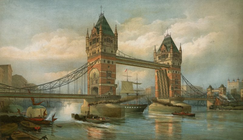 Tower Bridge, London by English School