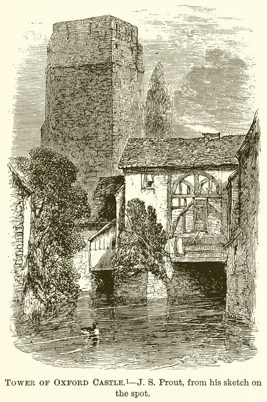 Tower of Oxford Castle by English School