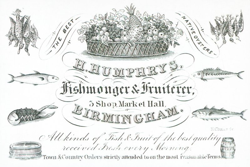 Trade card, H Humphreys by English School