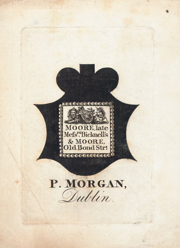 Trade card, P Morgan by English School