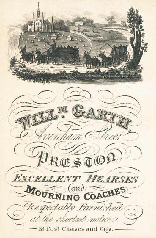 Trade Card, William Garth by English School
