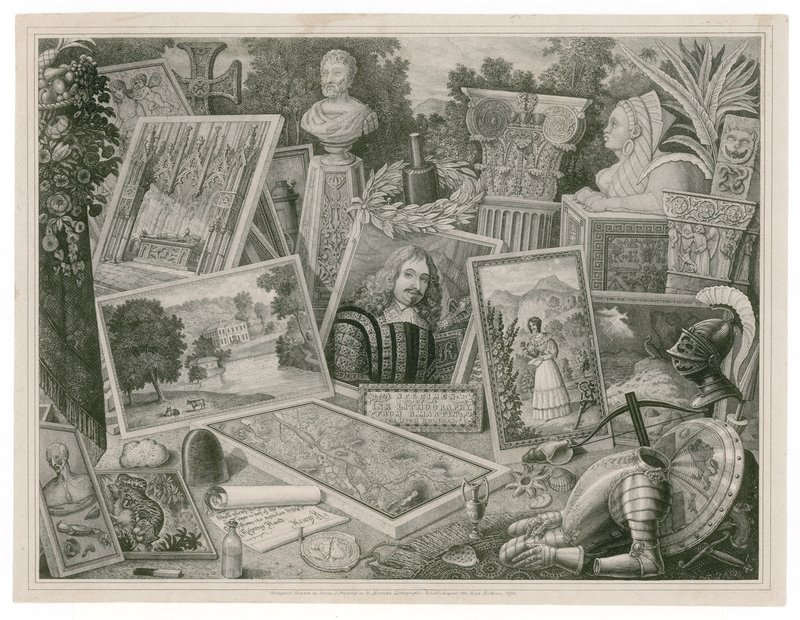 Trade Card of Robert Martin, Promoting Skills in the Lithographic Art, 1830 by English School