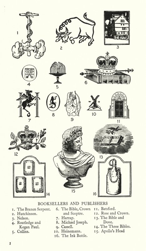 Trade Signs: Booksellers and Publishers by English School