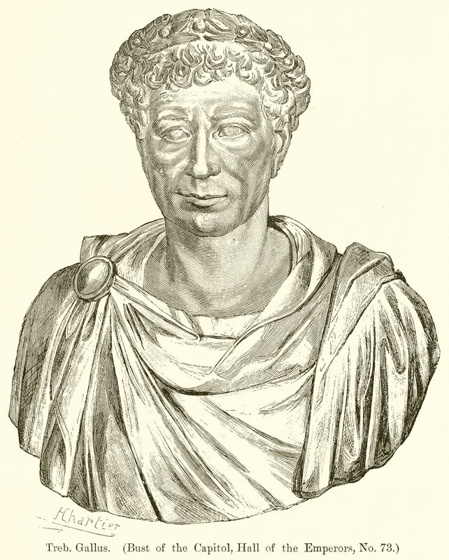 Treb. Gallus (Bust of the Capitol, Hall of the Emperors, No. 73) by English School
