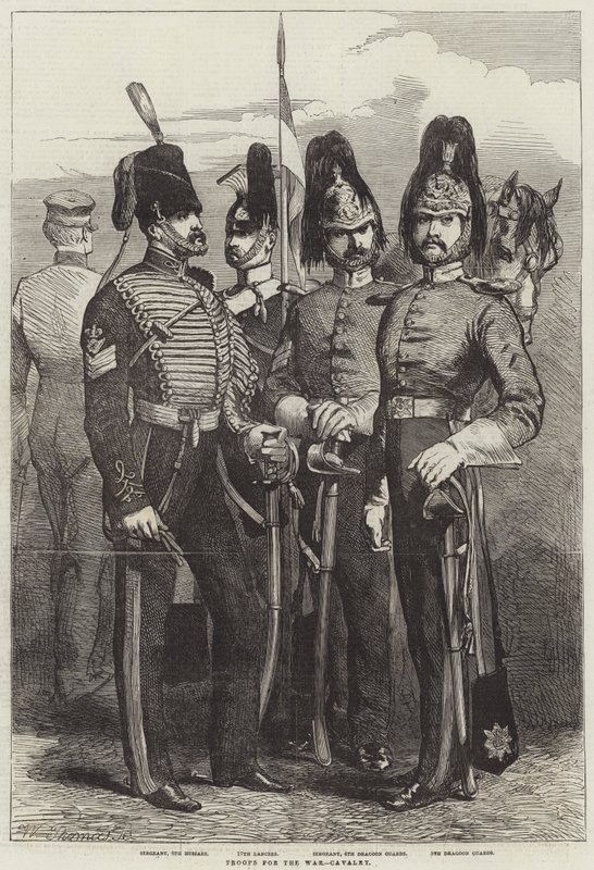 Troops for the War, Cavalry by English School