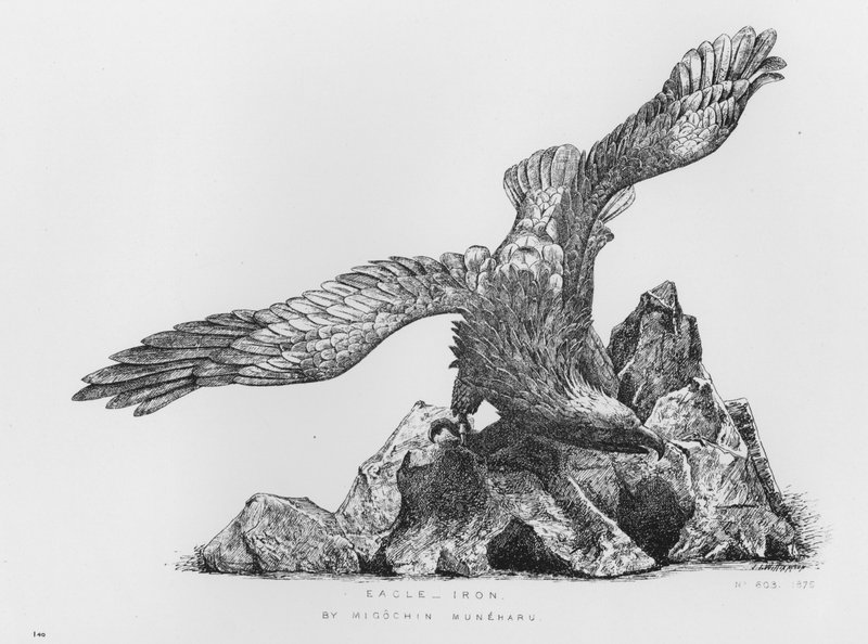 Eagle, iron, by Migochin Muneharu (engraving) by English School