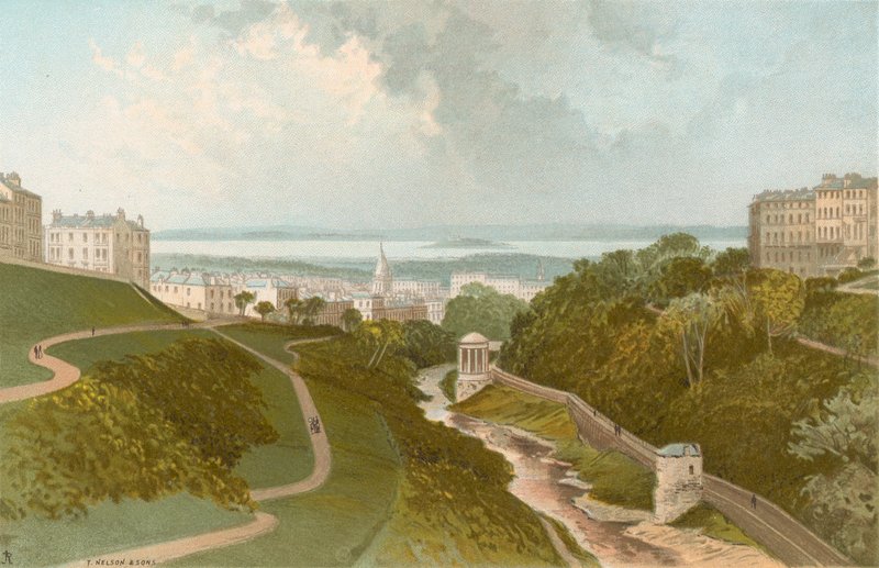 View from the Dean Bridge - Edinburgh by English School
